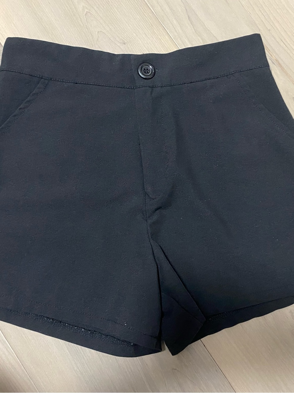 Women's Black Tailored Shorts